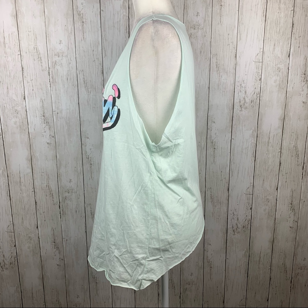 🔥JUNK FOOD🔥UO BITCHIN Easy Rider Soft Tank Top Mint Green XL NWT - Picture 5 of 7